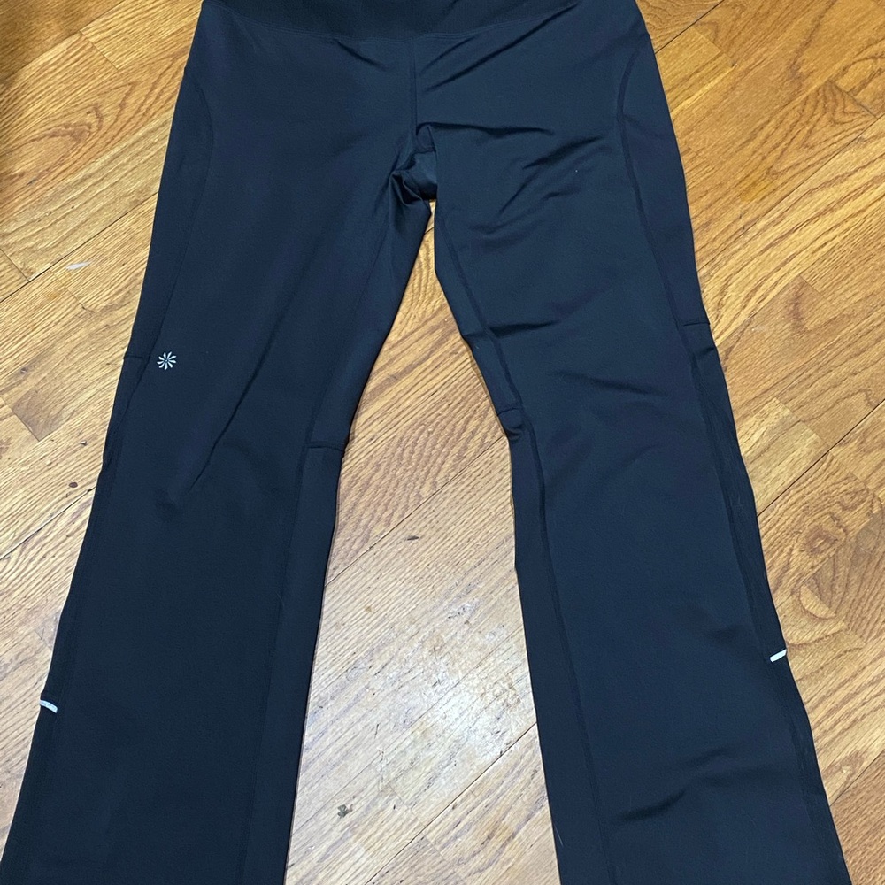 Womens Athleta Runabout Yoga Athletic Activewear Stretch Pants Black Size S